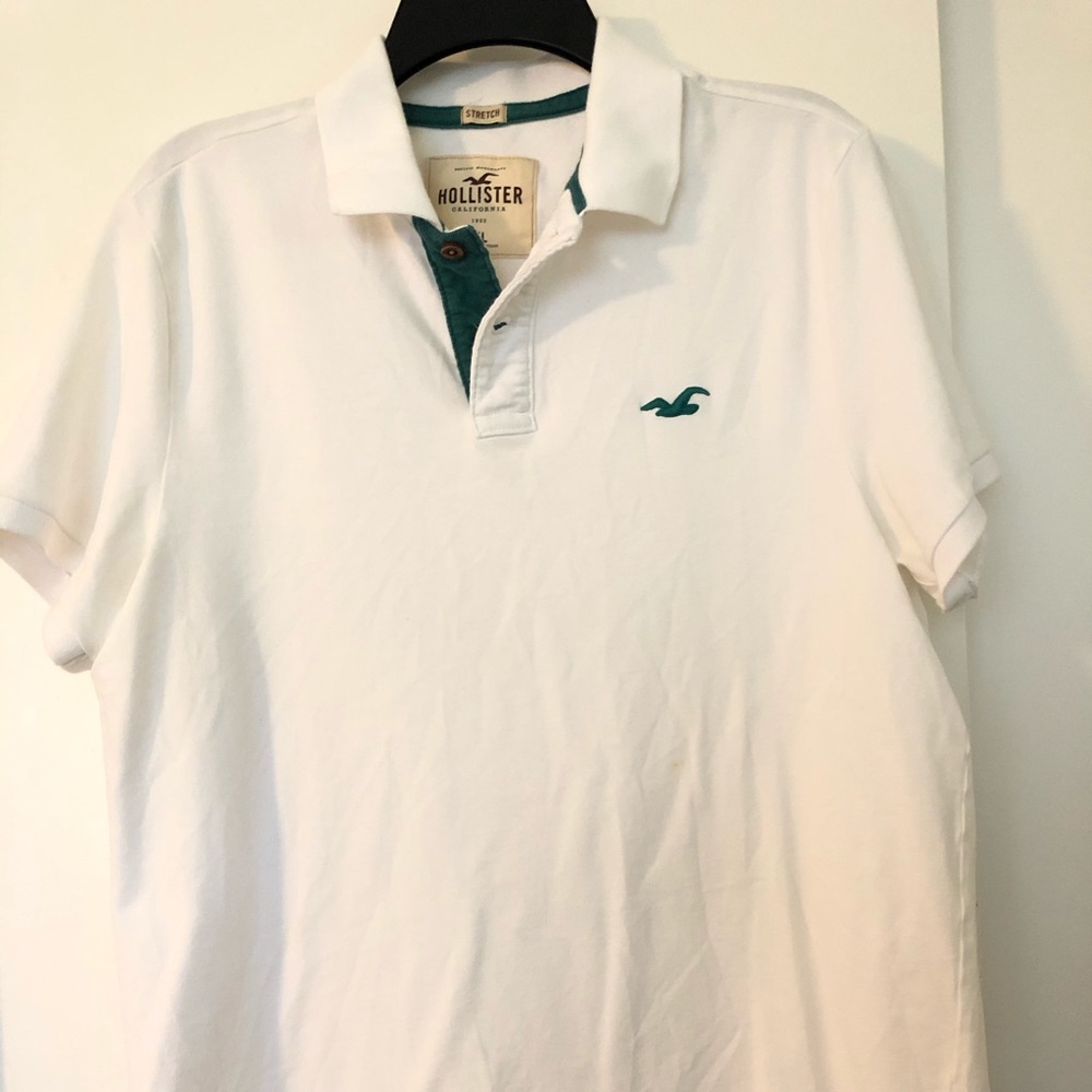 Hollister XL Summer White Polo